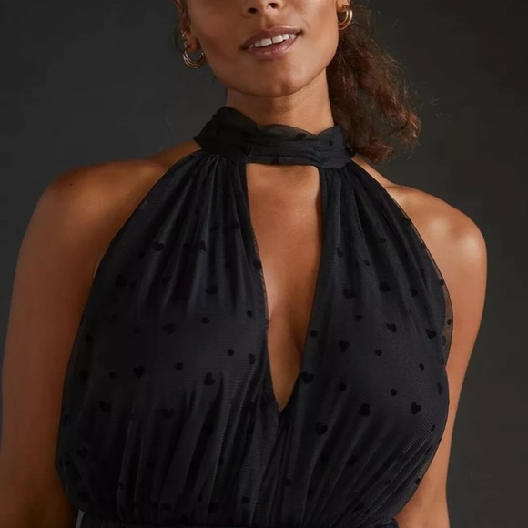 Anthropologie 2 piece tulle heart set skirt and bodysuit new without tags sz lg - Picture 6 of 11